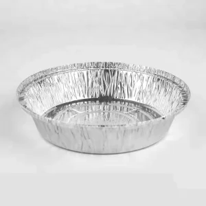 Round Disposable Aluminum Foil Container Bowl
