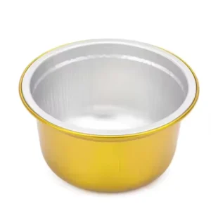 Round Disposable Aluminum Foil Food Container with PET Lid 278ml Capacity for Baking and BBQ Food Packaging