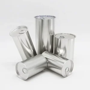 Round Empty Metal Can with Easy Open Lid Suitable for Tennis Balls Coffee Beans Lubricating Oil