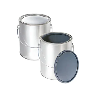 Round Empty Metal Paint Can Paint Container Metal Packaging Container Pry Lids Metal Handles Factory Outlet Chemical Metal Can