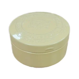 Round Four-Color Offset Printed Aseptic Eco-Recycled Tinplate Soap Tin Box with Open Lid and Custom Logo