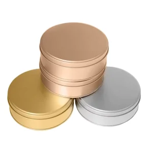 Round Metal Tin Box 124*40 Jewelry Gift Box Wedding Candy Box Custom