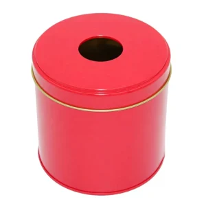 Round Metal Tin Box for Candy and Chocolate Food Packaging