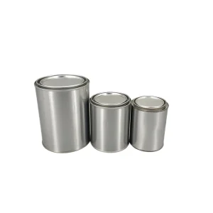 Round Metal Tin Can with Lid for Candles Packaging Candle Tin Can