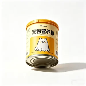 Round Sealed Tinplate Pet Food Cans with Lid, Matte Finish, Custom Color