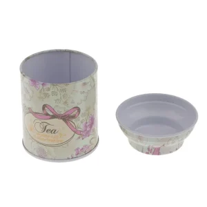 Round Shaped Tea Tin Container for Packaging Mike Metal Tin Can