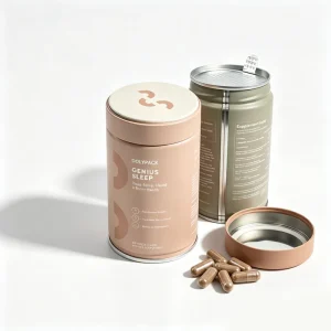 Round Tin Box Manufacturer Custom Embossed Metal Packaging Can for Food Snacks Gifts and Cosmetics