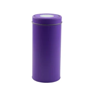 Round Tinplate Metal Packaging Tins and Jars for Chocolate Candy Tea and Coffee Moisture-Proof Sealed Food-Grade