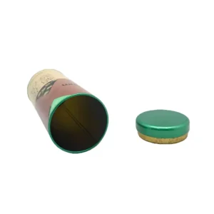Round Tinplate Tea Box with Recycled Materials Embossed Logo Patterns for Snacks and Tea in Various Sizes