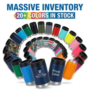 [Rust Proof 304] Sweatless Double Walled Metal Can Cooler Keeps Cold 12 Hours Blank for Sublimation