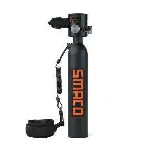 SMACO S300 Plus 0.5L High Pressure 360Degree Small Portable Gas Cylinder Breathing Diving Equipment Aluminum Air Tank