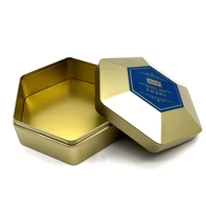 SZM Factory Custom Square Child-Resistant Metal Tin Box for Candy