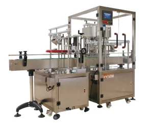 Sanpong Automatic Bottle Capping Machine Straight Line Double Head Claw Gland Capping Machine