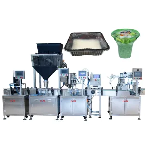 Scale Rice Packaging Machine for Cans Heat-Seal Food Automatic Weighing Filling and Sealing