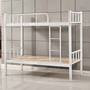 School Dormitory Home Bedroom Apartment Iron Double Decker Kids Adult Modern Full Twin Size Loft Bunk up and Down Metal Bed