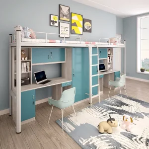 School Furniture Double Layer Adult Metal Children Metal Bunk Bed