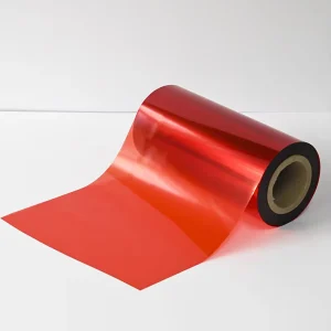 Scratch-Resistant Red PET Film Double-Coated Transparent Plastic Barrier Foil for Surface Lamination Protection