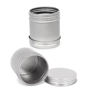 Screw Top Metal Cans with Lids Metal Tin Can Colorful Printing Aluminum Metal Packaging Cosmetic Tin Can