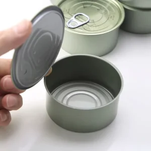 Sealable Fish Tin Cans for Sardine Packaging Silver Empty Sardine Tin Cans