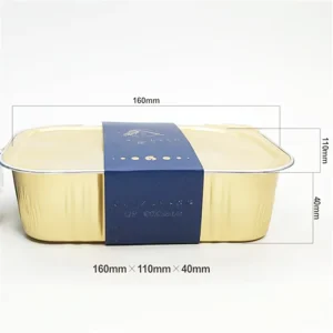 Sealable PP coated Aluminium Foil Container for Food Packing