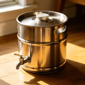 Sealed Stainless Steel Brewing Barrel, Wine and Beer Fermentation Tank