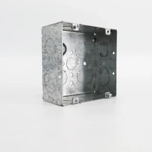 Secure Galvanized Steel Device Box for Electrical Metal Switches Square Metal Box Enclosure