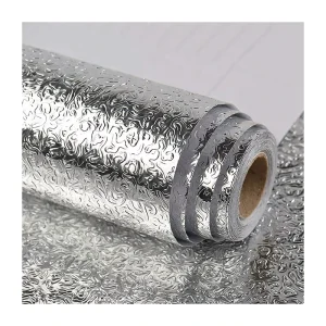 Self-Adhesive Kitchen Oil-Proof Waterproof Aluminum Foil Sticker