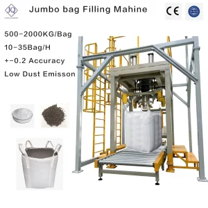 Semi Automatic 500 2000kg High Accuracy Pneumatic Ton Jumbo Bag Filling Wrapping Machine for Bulk Solids Food Applications