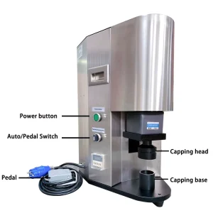 Semi-Automatic Capping Machine for 30-120 ml Juice Bottles