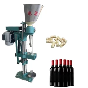 Semi Automatic Capping Machine for Champagne Sparkling Wine Bottles Cork Stopper Fitting and Sealing