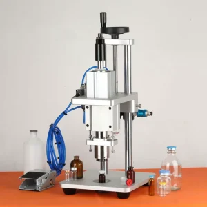 Semi-Automatic Desktop Vial Capping Machine for Oral Liquid Glass Bottles, Ampoules & Aluminum Plastic Caps