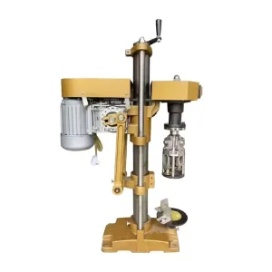 Semi Automatic Electric Lock Metal Aluminum Capping Machine Anti Theft Wine Bottle Sealing Wood Rop Bottle Screw Bottle Rop