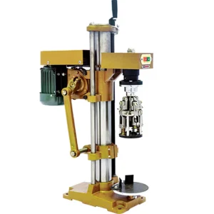 Semi-Automatic Electric Thread Capping Machine for Beverage Glass Bottles with Aluminum or Plastic Caps, 1200 Bottles/Hour