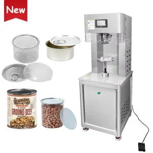 Semi-Automatic Pet Bottle Plastic Metal and Tin Can Sealing Machine
