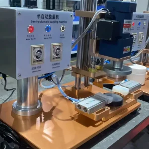 Semi Automatic Plastic Bottle Screwing Capping Machine