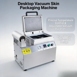 Semi-Automatic Rotary Blister Sealing Packaging Machine, 220V, for Hardware, Tools, Buttons, and Batteries