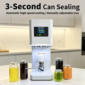 Semi-Automatic Rotary Can Sealing Machine for Soda Water Coffee and Juice Manual Tray FGJ-100C