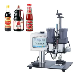 Semi Automatic Screw Capping Machine Adjustable Sealing Torque for PET Bottle Plastic Bottle Glass Bottle