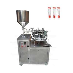 Semi-Automatic Ultrasonic Aluminum Tube Filling and Sealing Machine for Cosmetic Cream