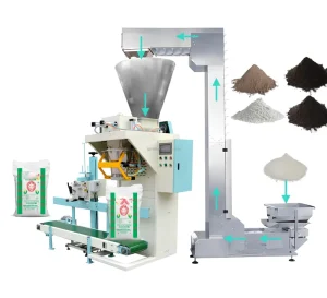 Semi-Automatic Weighing Filling Packing Machine for Coffee, Starch, Flour, Cocoa Powder, and Grounds, 5kg 10kg 15kg 20kg 25k 50kg