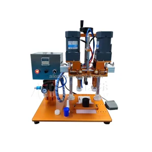 Semi-Electric Stainless Steel Bottle Capping and Sealing Machine for Plastic Shampoo, Cream and Lotion Bottles