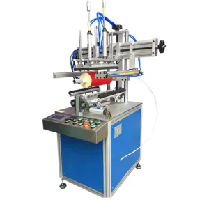 Semi automatic Paper Round Box Cylinder Sealing Machine With Hot Melt and Spray Glue Device