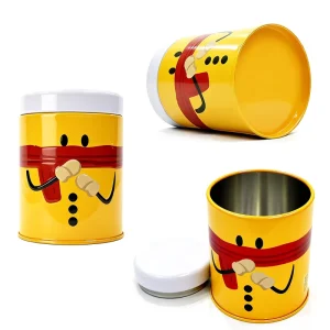 Shaped Tinplate Food grade Metal Tins Empty Coffee Tins Custom sealed Tea and Coffee Powder Packaging Tins
