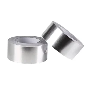 Shiny Silver Aluminum Foil Tape with Acrylic Adhesive, Heat-Resistant and Waterproof