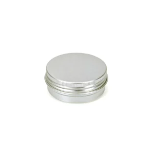 Silver 30ml 52*20mm Aluminum Tins with Aluminum Lid for Cosmetics Packaging