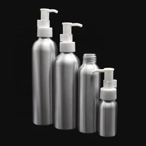 Silver Aluminum Essential Oil Lotion Pump Bottles 30ml 50ml 100ml 120ml 150ml 200ml 250ml 500ml 1000ml for Shampoo