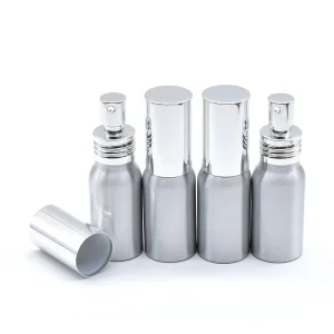 Silver Aluminum Lotion Bottles 30ml 50ml 100ml 120ml 150ml 200ml 250ml 500ml with Pump