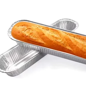 Silver Foil Food Grade Takeaway Containers with Paper Lid 200ml and 150ml Capacity