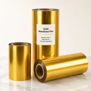 Silver Glossy Metallized PET Film for Decorative Wrapping