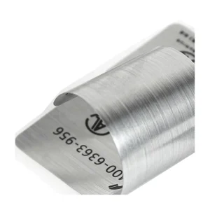 Silver Metallized Sticker Label Brushed Silver Sticker Label